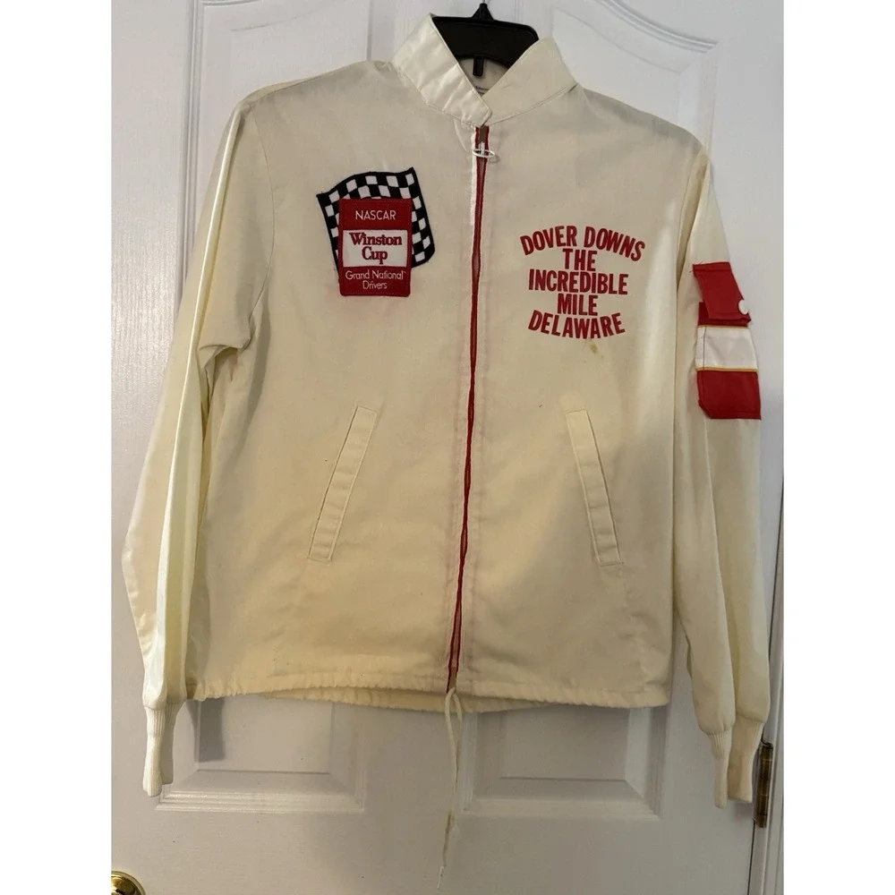 Vintage‎ Nascar Dover Downs Winston Cup Lightweight Jacket  1970's Small